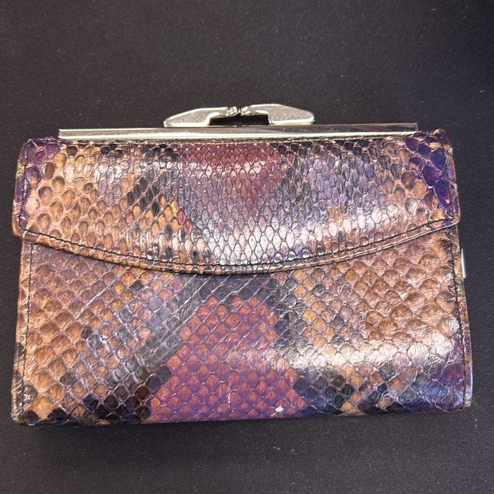 By Bosca Genuine Python wallet Made in U.S.A.